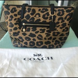 Leopard Print COACH Taylor Tote